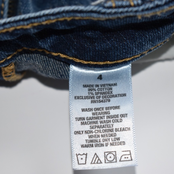 Aeropostale High-Rise Curvy Denim Midi Shorts Size 4 EUC - Picture 7 of 8